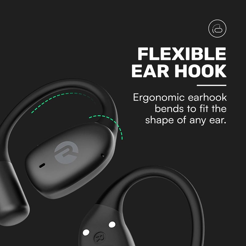Raycon Essential Open Earbuds – True Wireless Open Ear Bluetooth 6.0 Headphones, Ultra-Lightweight, Comfort Hook Design, IPX4 Water Resistant, 36 Hours of Battery Life (Blue) - Image 5